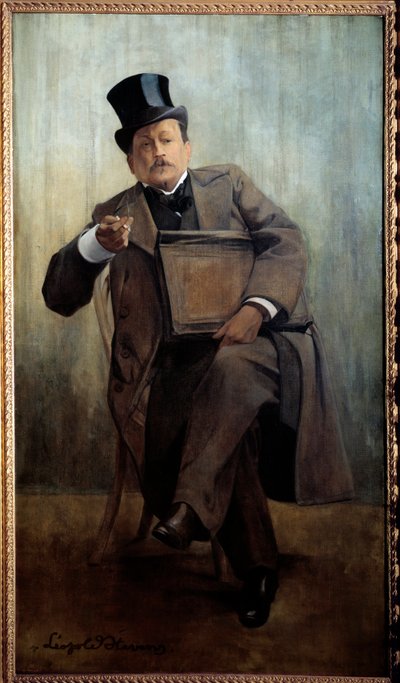 Portrait of Georges Courteline (1858-1929) by Leopold Stevens