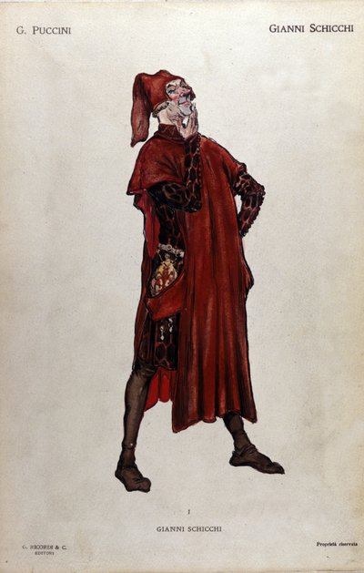 Costume for the Character of Gianni Schicchi from the Opera 