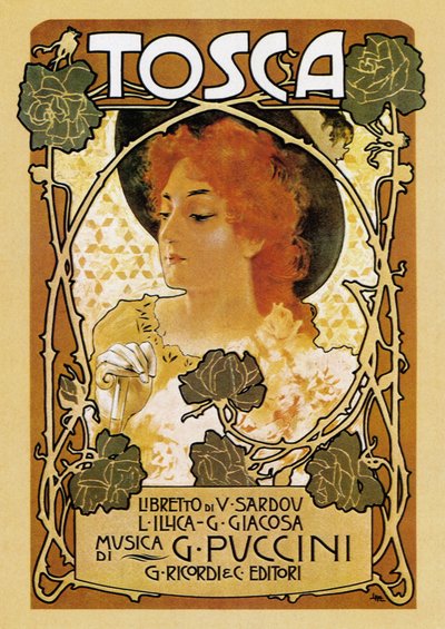 Opera Tosca by Giacomo Puccini by Leopoldo Metlicovitz