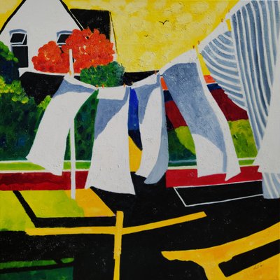 Sunny Laundry Day by Lesley Giles