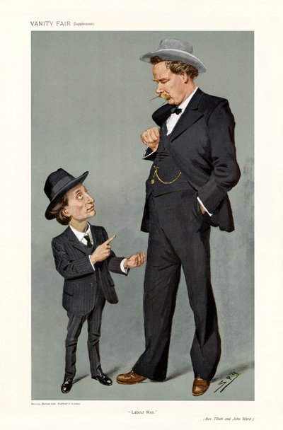 Ben Tillett and John Ward - Portrait Standing by Leslie Matthew (1851 1922) Ward