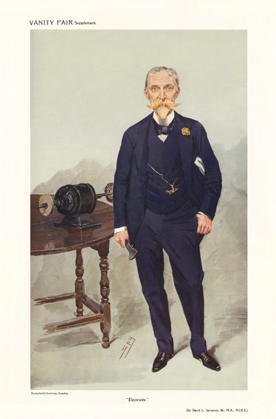 Sir David Lionel Goldsmid-Stern-Salomons - Portrait Standing by Leslie Matthew (1851 1922) Ward