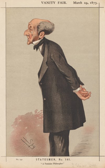 Vanity Fair: Statesman, No. 141 "A Feminine Philosopher" by Leslie Matthew (Spy) Ward