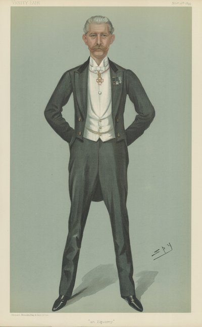 Captain George Londsay Holford by Leslie Matthew Ward