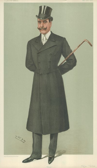 HSH The Duke of Teck, Frank, Vanity Fair Cartoon by Leslie Matthew Ward