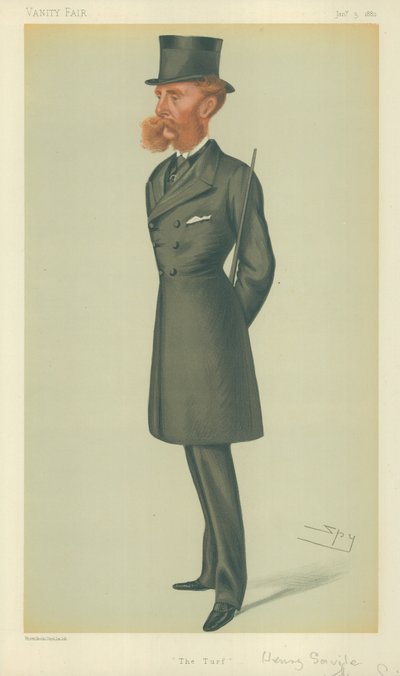 Lord Dorchester, The Turf, Vanity Fair Cartoon by Leslie Matthew Ward