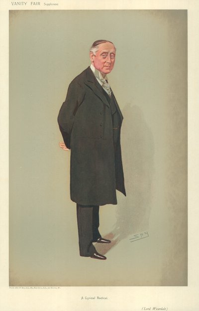 Lord Weardale, A Cynical Radical, 25 July 1906, Vanity Fair Cartoon by Leslie Matthew Ward