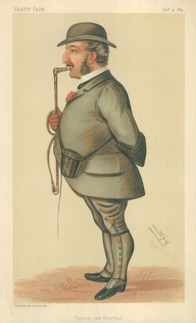 Mr Leopold de Rothschild, Racing and sporting, Vanity Fair cartoon by Leslie Matthew Ward