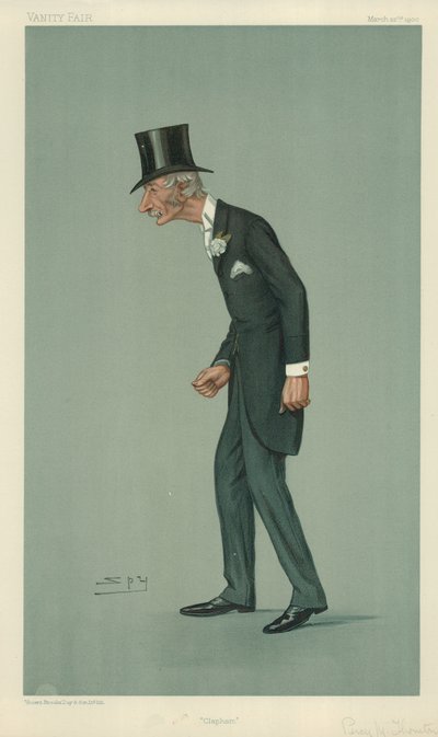 Mr Percy Melville Thornton, Clapham, Vanity Fair cartoon by Leslie Matthew Ward