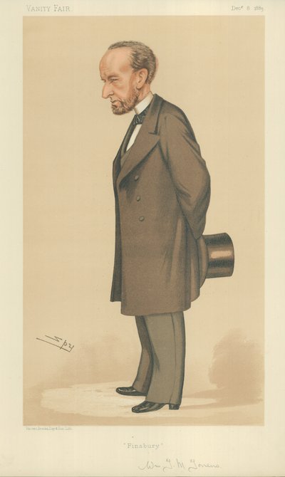 Mr William McCullagh Torrens, Finsbury, 8 December 1883, Vanity Fair cartoon by Leslie Matthew Ward