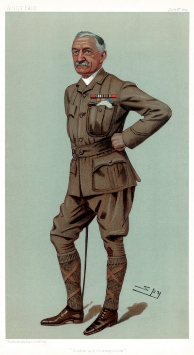 Soldier and Correspondent, Colonel Francis William Rhodes DSO, 1899 by Leslie Matthew Ward
