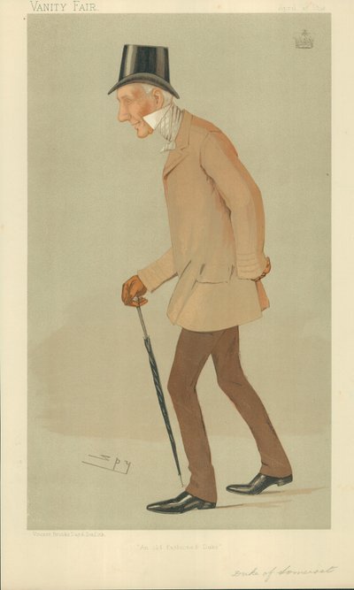 The Duke of Somerset (Vanity Fair cartoon) by Leslie Matthew Ward