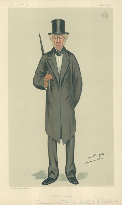 The Earl of Selkirk, Created in 1646, 20 May 1882, Vanity Fair cartoon by Leslie Matthew Ward