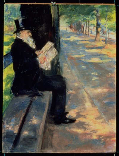 Gentleman in a Zoo by Lesser Ury