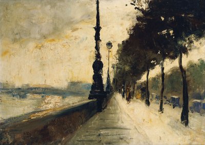 The Embankment, London by Lesser Ury