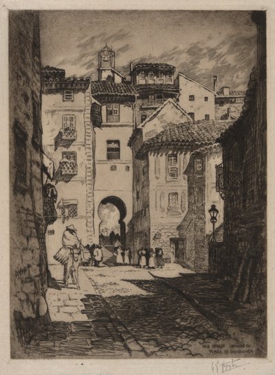 Street Leading to Plaza de Zocodover, Toledo by Lester George Hornby