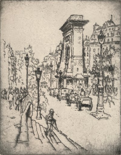 The Porte St Denis by Lester George Hornby