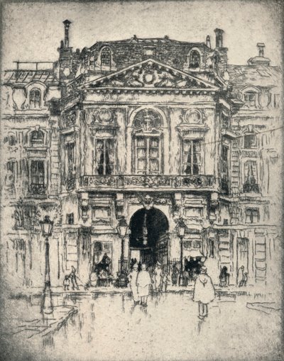 The Porte de Valois, Palais-Royal, 1915 by Lester George Hornby