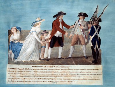 Arrest of Louis XVI in Varennes on 22 June 1791 by Lesueur Brothers