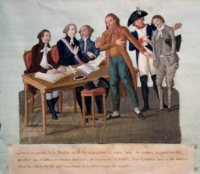 Demanding Young Men for the Vendee War by Lesueur Brothers