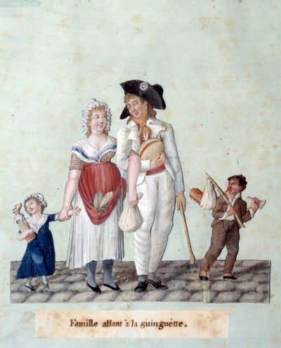 French Revolution: A Family Going to the Guinguette by Lesueur Brothers