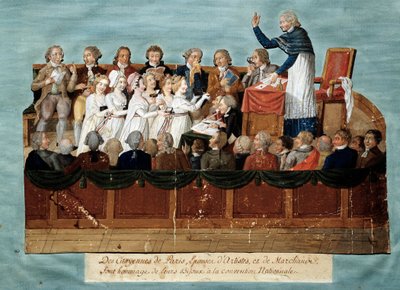 Citizens of Paris Offering Their Jewellery to the National Convention by Lesueur Brothers