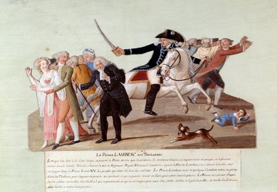 French Revolution of 1789: Prince of Lambesc at the Tuileries on July 12 by Lesueur Brothers