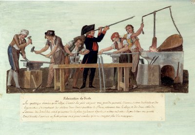 French Revolution of 1789: manufacture of rifles by Lesueur Brothers