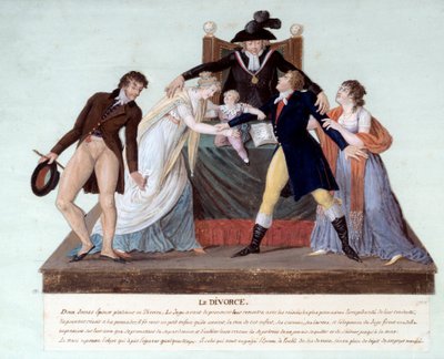 Republican Divorce: A Scene of Reconciliation at the Time of the French Revolution by Lesueur Brothers