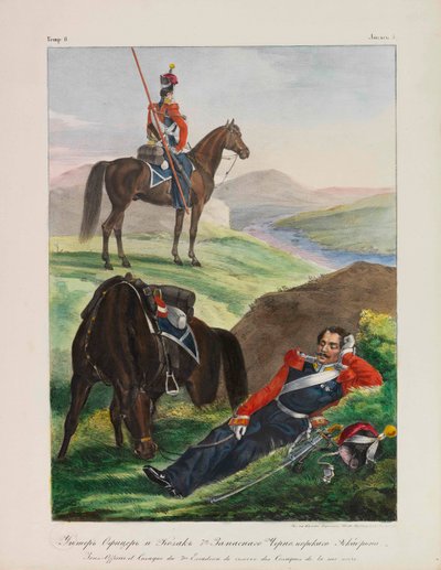 Officer of the Black Sea Cossack Squadron Uniforms of the Russian Imperial Army by Lev Alexandrovich Belousov
