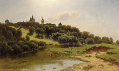 The Savvino-Storozhevsky Monastery near Zvenigorod, 1860 by Lev Lyvovich Kamenev
