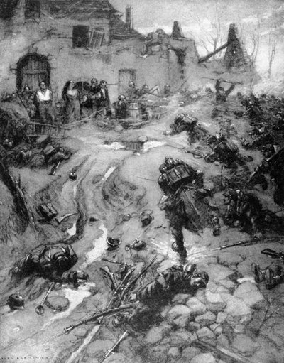 Our Troops Take Steinbach, Alsace, World War I by Leven and Lemonier