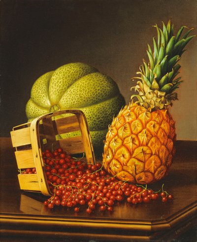 Tabletop Still Life with Fruit by Levi Wells Prentice