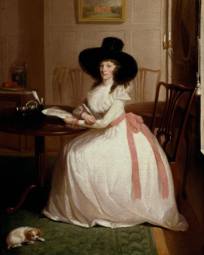 Elizabeth Maria Chevallier Syer, Portrait / Painting by Vaslet by Lewis Vaslet