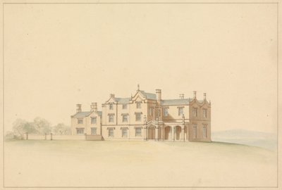 Design for a Tudoresque Villa by Lewis Vulliamy
