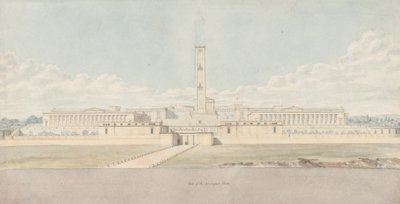 Perspective View of a Fanciful Acropolis Complex by Lewis Vulliamy