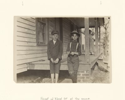 Morris Small and John Lewis, Chester, South Carolina by Lewis W. Hine