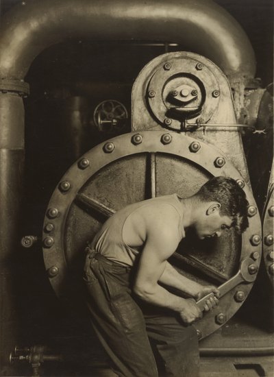 Steamfitter, or Mechanic and Steam Pump by Lewis W. Hine