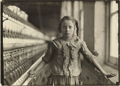 Ten-Year-Old Spinner in N. Carolina Cotton Mill by Lewis W. Hine