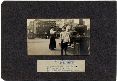 Aaron Seidenbaum, 147 West 60th Street, New York City by Lewis Wickes Hine