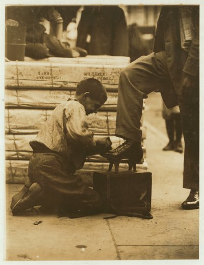 Bootblack in the Bowery, New York by Lewis Wickes Hine
