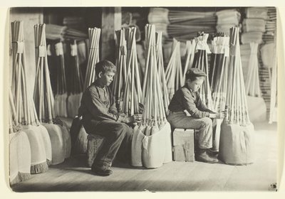 Boys in Packing Room, Brown Mfg. Company, Evansville, Ind. by Lewis Wickes Hine