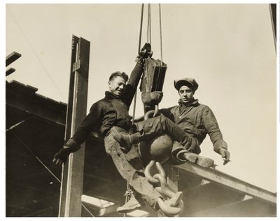 Construction workers empire state building, c.1930 by Lewis Wickes Hine
