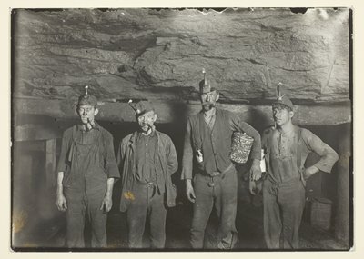 Deep Down In A West Virginia Coal Mine, Miners Going Home by Lewis Wickes Hine