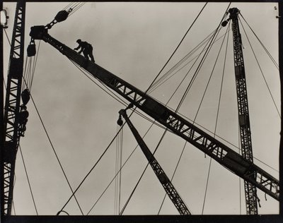 Derrick Worker on the Empire State Building by Lewis Wickes Hine
