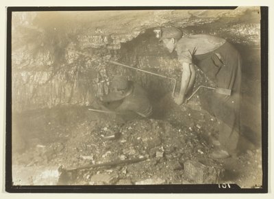 Drilling For A Shot: Old-Fashioned Way Of Mining Coal by Lewis Wickes Hine