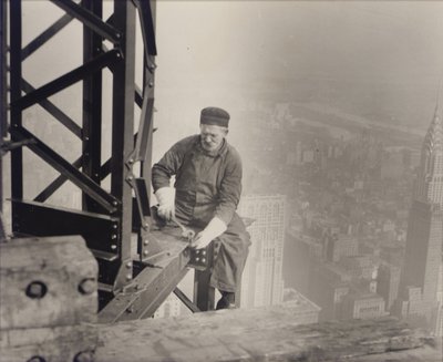Empire State Building Under Construction by Lewis Wickes Hine