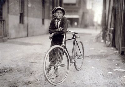 Fifteen Year Old Messenger Boy Working for Mackay Telegraph Company, Waco, Texas by Lewis Wickes Hine