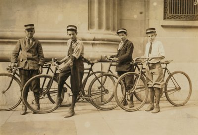 Group of Western Union Messengers in Norfolk, Virginia by Lewis Wickes Hine