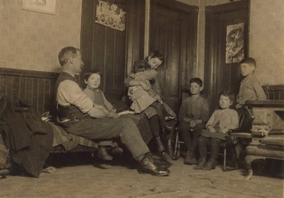 Home of Alfred Benoit in New Bedford, Massachusetts, a Child Sweeper at Bennett Mill and One of 11 Children by Lewis Wickes Hine